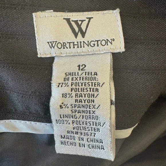 Black A-Line Midi Striped Skirt - Picture 4 of 4